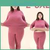 Thermalunderwear L6xl Plus Womens Size Seamless Heating Thermal Underwear Women Highelastic Slimming Clothes Set Woman 2 Pieces