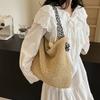 Woven Bag New Summer Large Capacity Lazy Wind Straw Woven Tote Bag Seaside Vacation Beach Bag Women's Bag