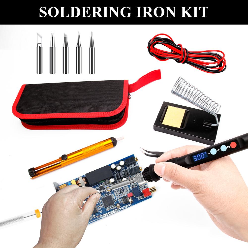 90W LED Digital Display Soldering Iron Set with Adjustable Temperature Control