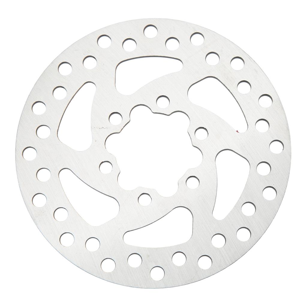 Electric Scooter Disc Brake 6 Holes Stainless Steel with 6 Screws Scooter Disc Brake Rotor for Replacement