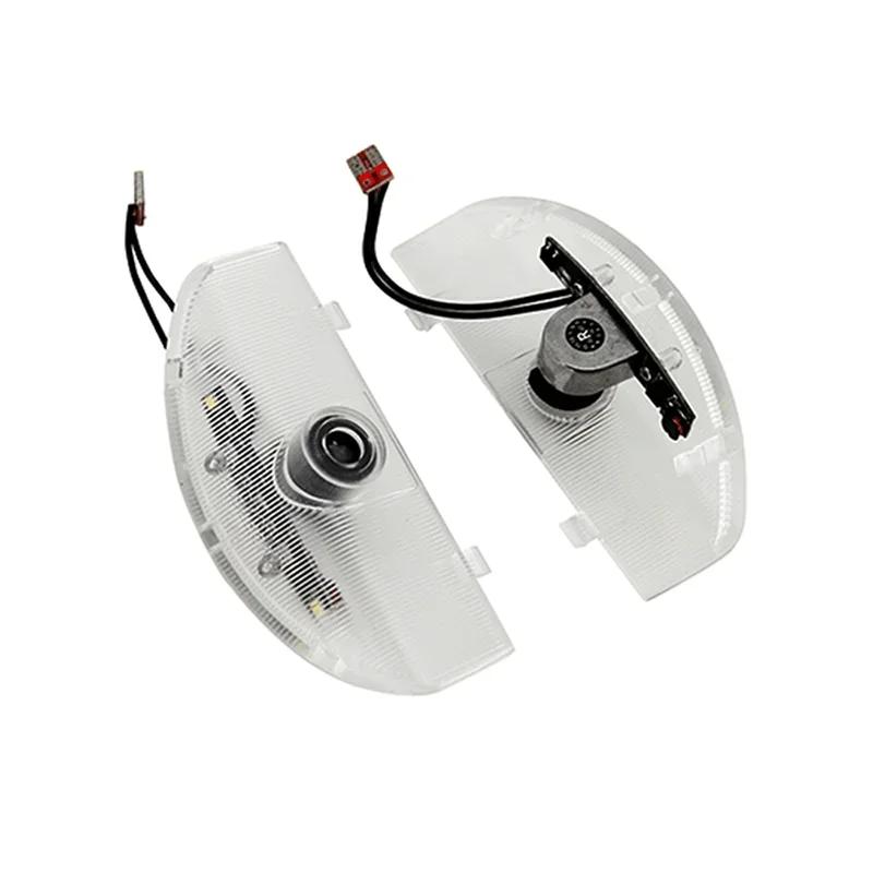 2PCS Car Door Welcome Light Led Projector Lamp for Mitsubishi Pajero 2008-2020 Grandis 2009 Auto Accessories