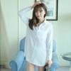 Cămașă Albă de Damă cu Croială BF, Lungime Medie - Colecția Primăvară/Vară 2025