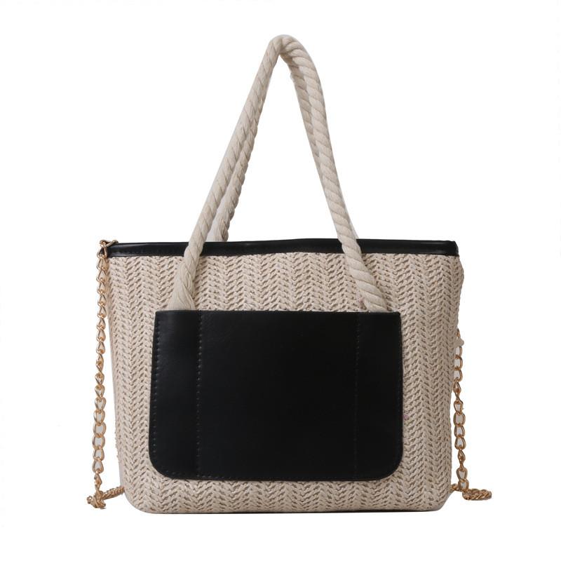 Schicke und stilvolle Damen-Umhängetasche, moderne Tote mit trendigem Kettenriemen