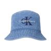 Calvin Klein Micro-label details Cotton bucket hat Unisex couple style Denim blue 4G5021G_S5