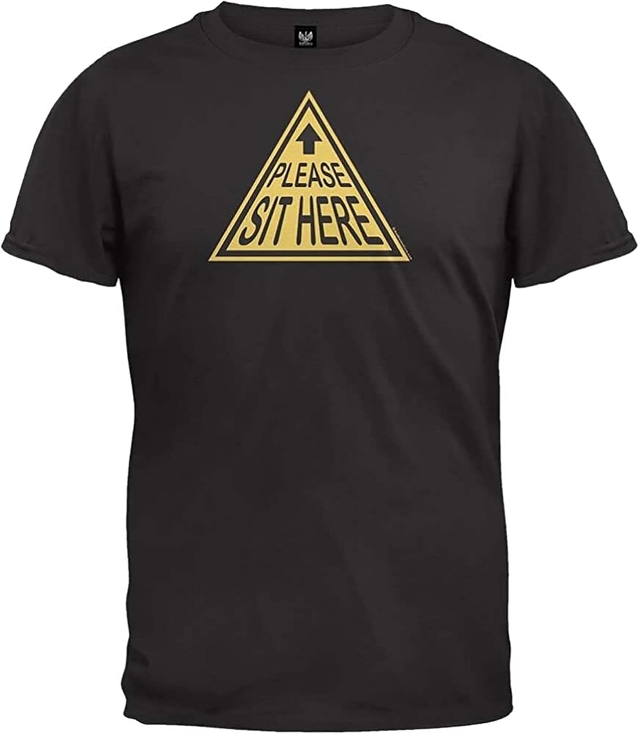 Please Sit Here for Adult Men s T Shirt S чёрный
