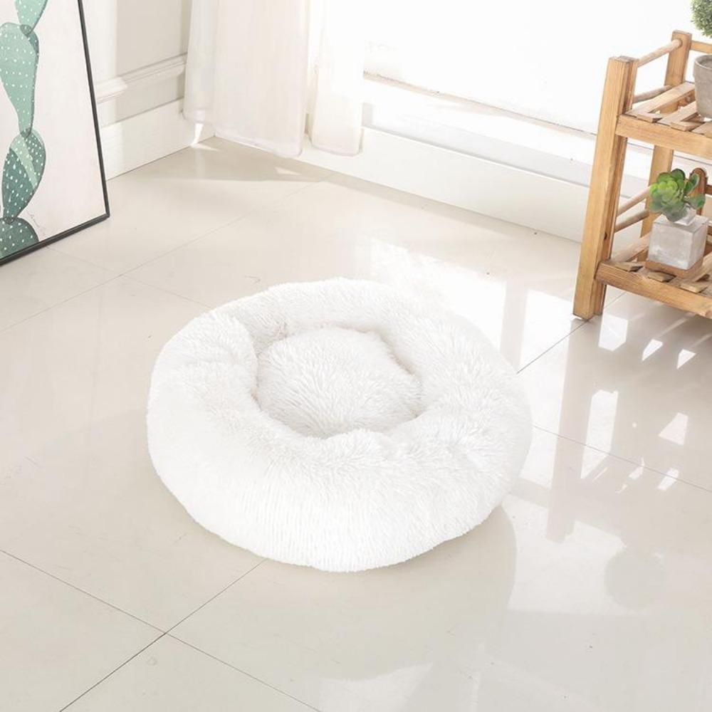 Creative Plush Warm and Breathable Circular Dog Bed Cat Bed Pet Bed Winter Thick and Comfortable Dog Bed Dog Mat Pet Supplies