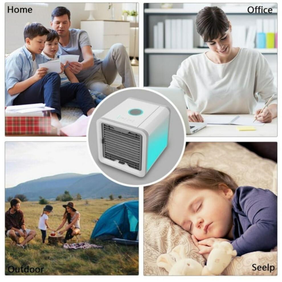 Air Cooler for Bedrooms and Offices, Portable Air Conditioner with a Removable Water Tank, Automatic Drainage Function and