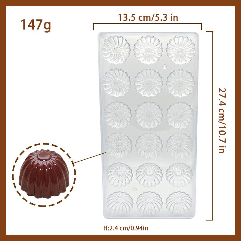 Clear DIY Candy Chocolate Molds - Sturdy Plastic Baking Molds