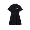 Woven Short Sleeve Dress FallIng In Golf