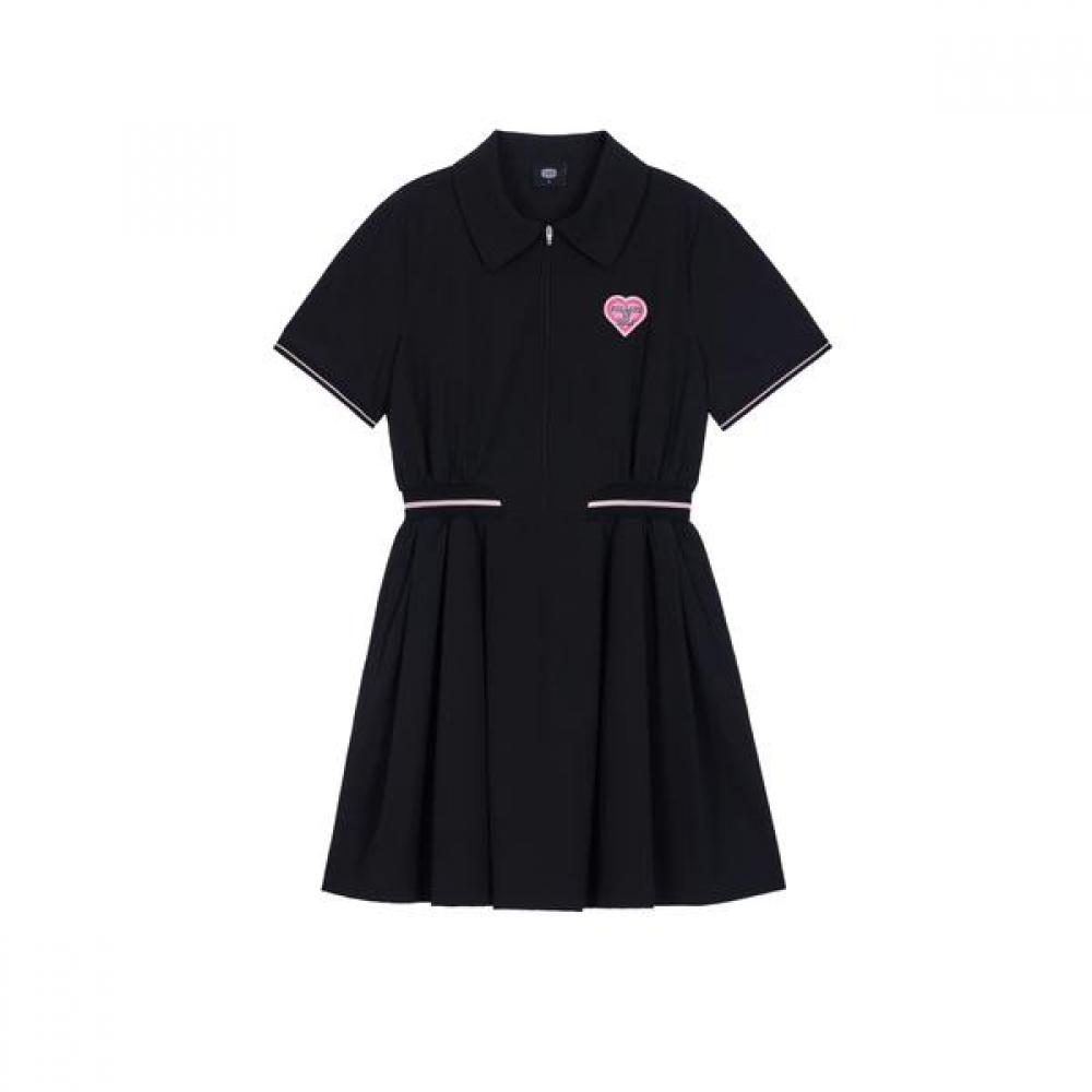 Goxo Woven Short Sleeve Dress FallIng In Golf S