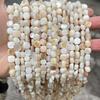 Natural Shell Beads Irregular Shape Smooth Beads Loose Spacer Bead For Jewelry Making Diy Earrings Necklace Accessory Findings