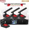 one-to-four dual gooseneck microphones system