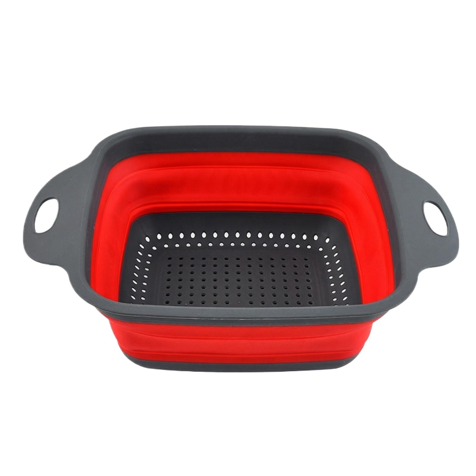 

Silicone Colander, Adjustable Over-the-Sink Basket one size червоний