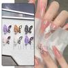 10Pcs/Set French Butterfly Diamond Nail Art DIY Stone Decorations Colorful Glitter DIY Nail Art Metal