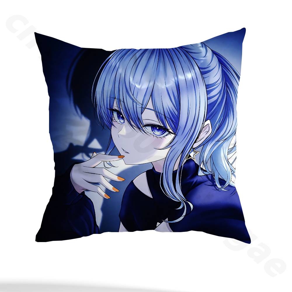 H-hoshimachi suisei pillowcase casual style decoration, suitable for home decoration (excluding pillow core)