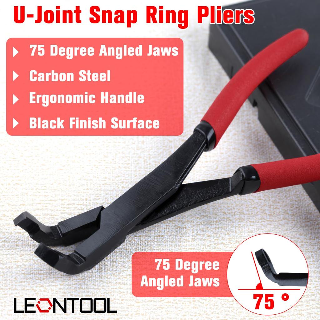 LEONTOOL Snap Ring Snap Ring Trim Clip Trim Clip Trim Snap Ring Precision Snap Ring Metal Panel Clip Removal Comfort Grip Automotive Repair Universal
