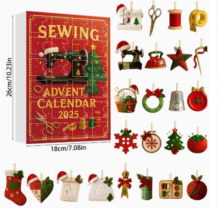 Advent Calendar Christmas Tree Ornaments – Acrylic Hanging Decorations with Days of Surprises