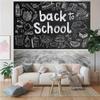 Back to School Blackboard Photo Background  Party Wedding Birthday Live and Decorative Use  Black and White Retro Design