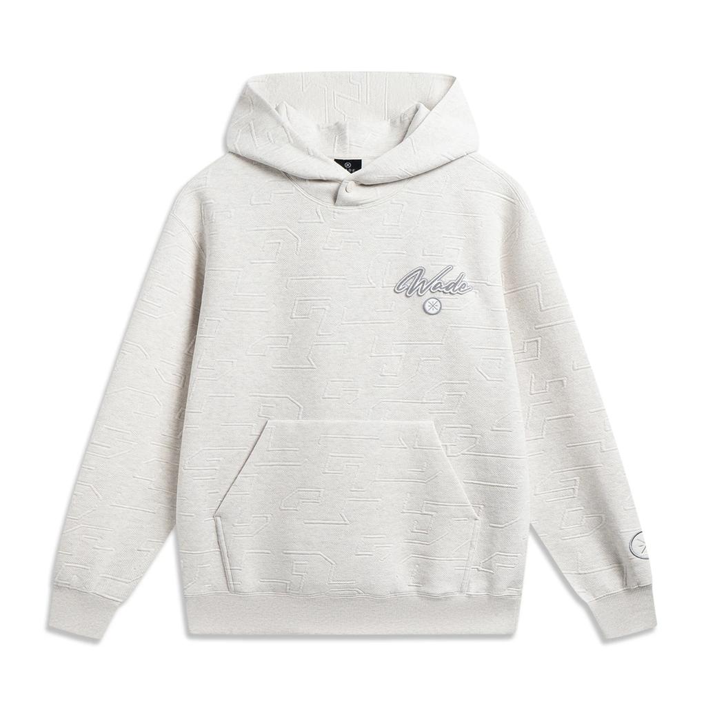 Li Ning Wade Series Letter Hooded Soft Versatile Simple Loose Sweatshirt Men sweatshirt AWDW021-5