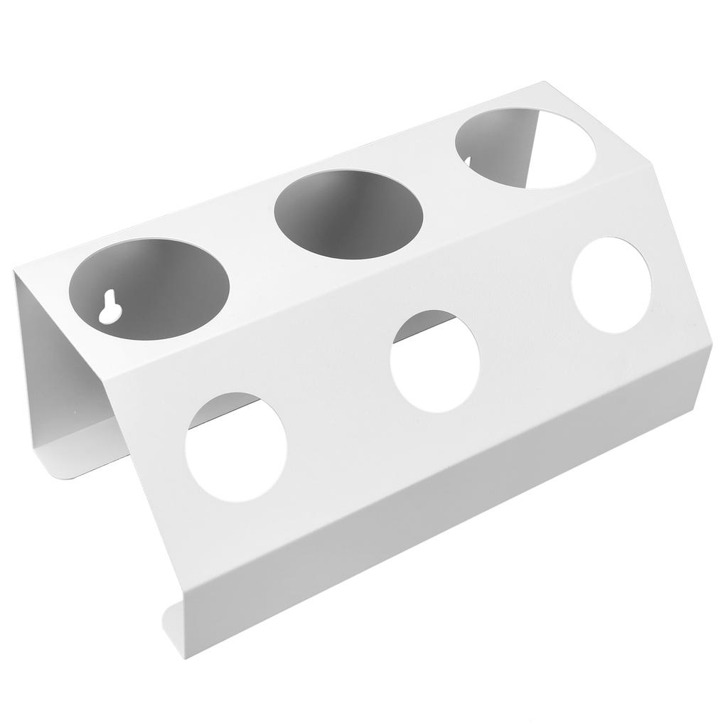 Sodaflaschen Abtropfständer Tischplatte 3 Löcher Flaschen Abtropfgestell mit Unterlage für Küche Esszimmer Weiß