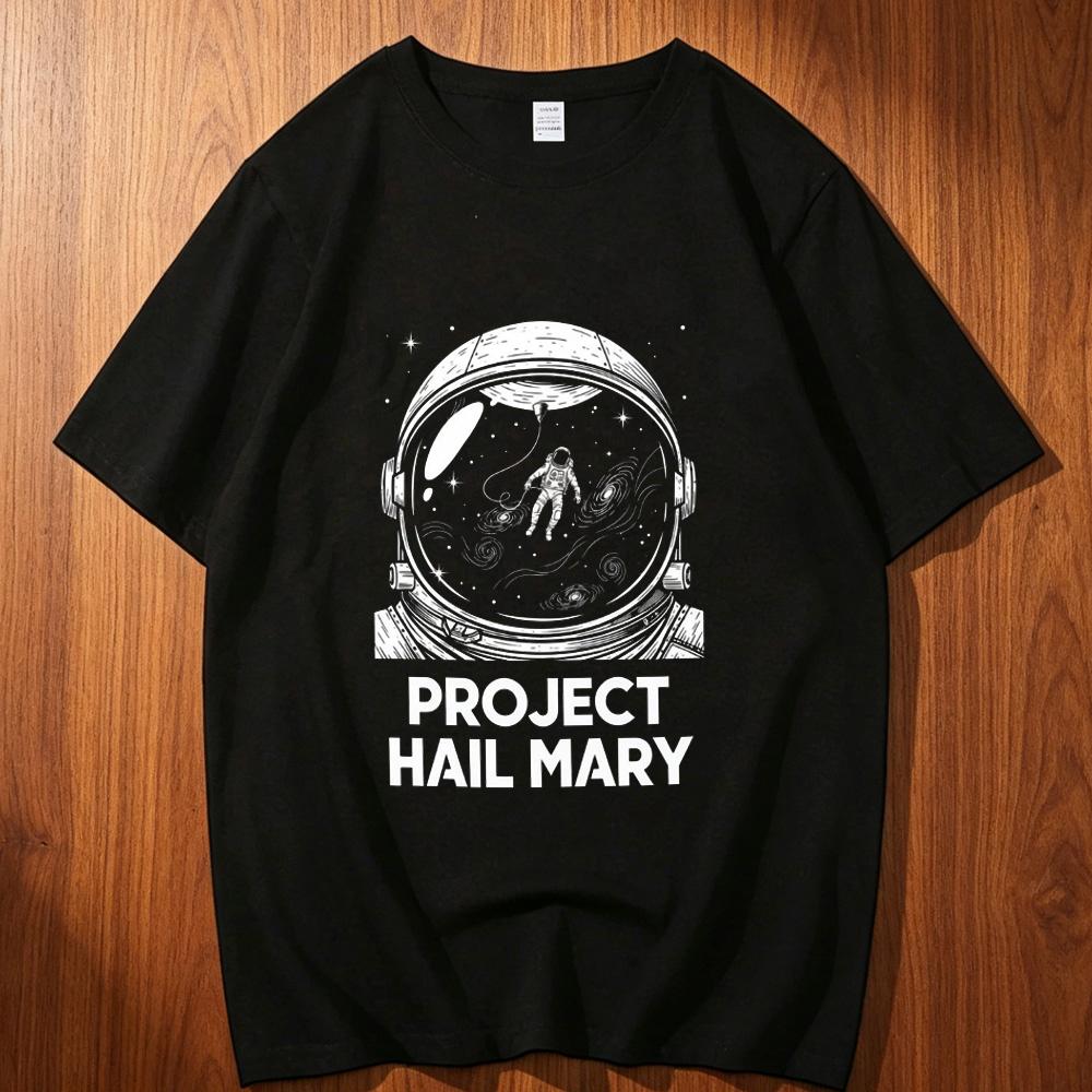 Project Hail Mary cotton tshirt Unisex korean clothes Pastel s Pop Culture tshirt Grunge Pop Culture s Gothic graphic