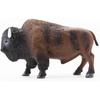 Gemini&Genius North American Bison Figurine Animal Toy, Bull Action Figure, Wildlife Play Toy for Kids, Hand Painted, Realistic and Durable Toys for