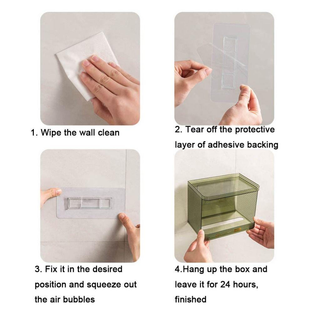 Transparent Toilet Tissue Holder Plastic Napkin Holder Multipurpose Paper Towel Box  Washroom
