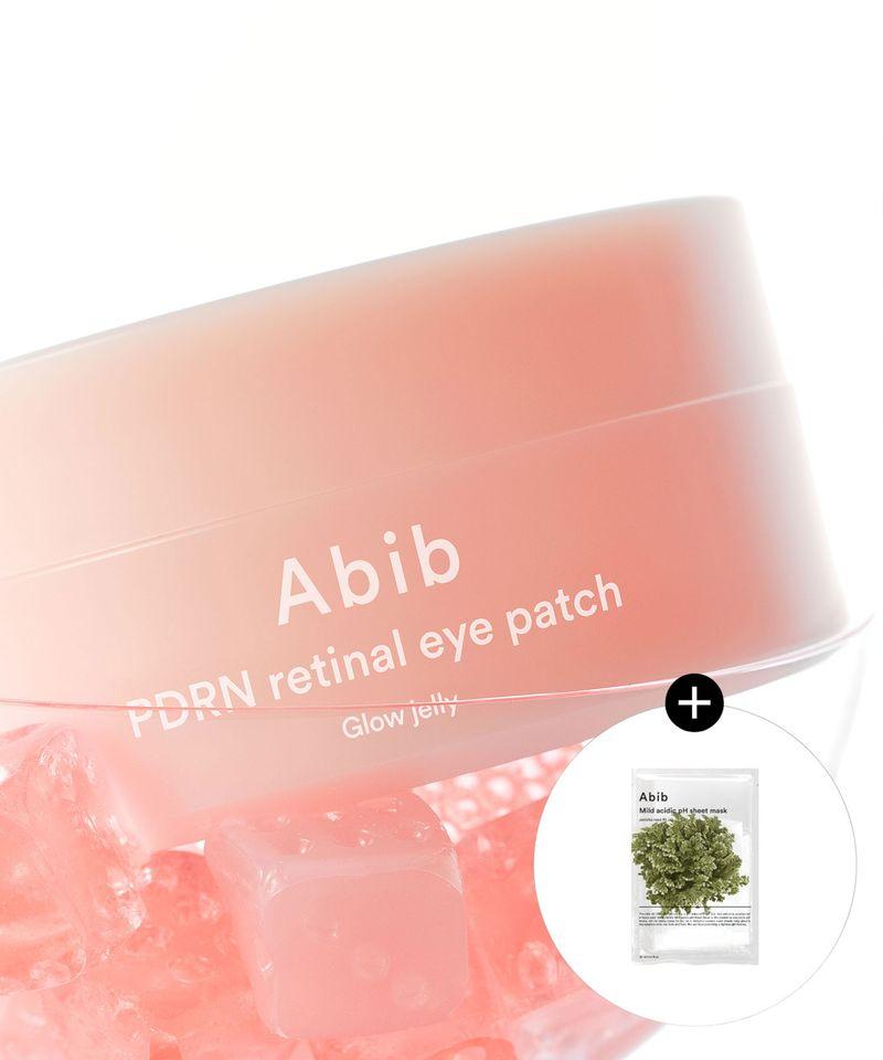 PDRN Retinal Eye Patch Glow Jelly 60ea + Mildly Acidic Fit Mask Pack 1ea