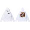 Stussy Mens Hooded Sweatshirt Casual Loose Fit Streetwear Printed Pullover