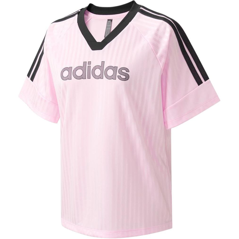 Adidas Loose Vintage V-Neck Short Sleeve T-Shirt Women tops KW8652 L