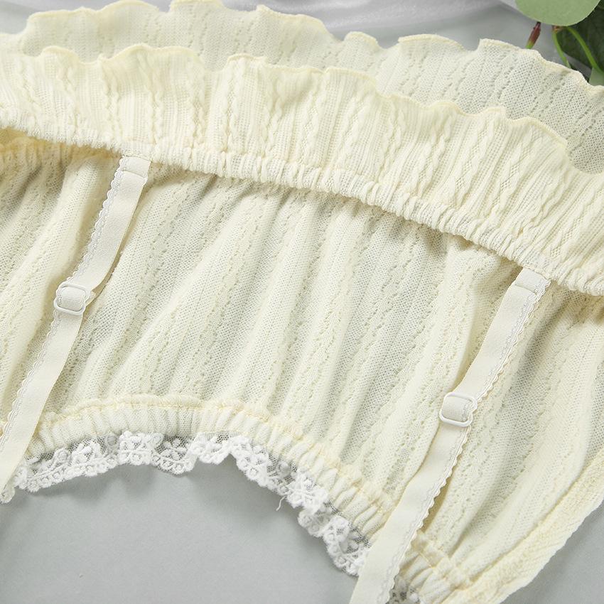 Summer Sexy Skeleton Pajamas Two-piece Lace Lace Camisole Vest Shorts Ladies Homewear