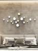 Hotel Wall Hanging Art Decor Living Room Wall Home Accessories Nordic Imitation Stainless Steel Plastic Decor Wall Hanging Ball