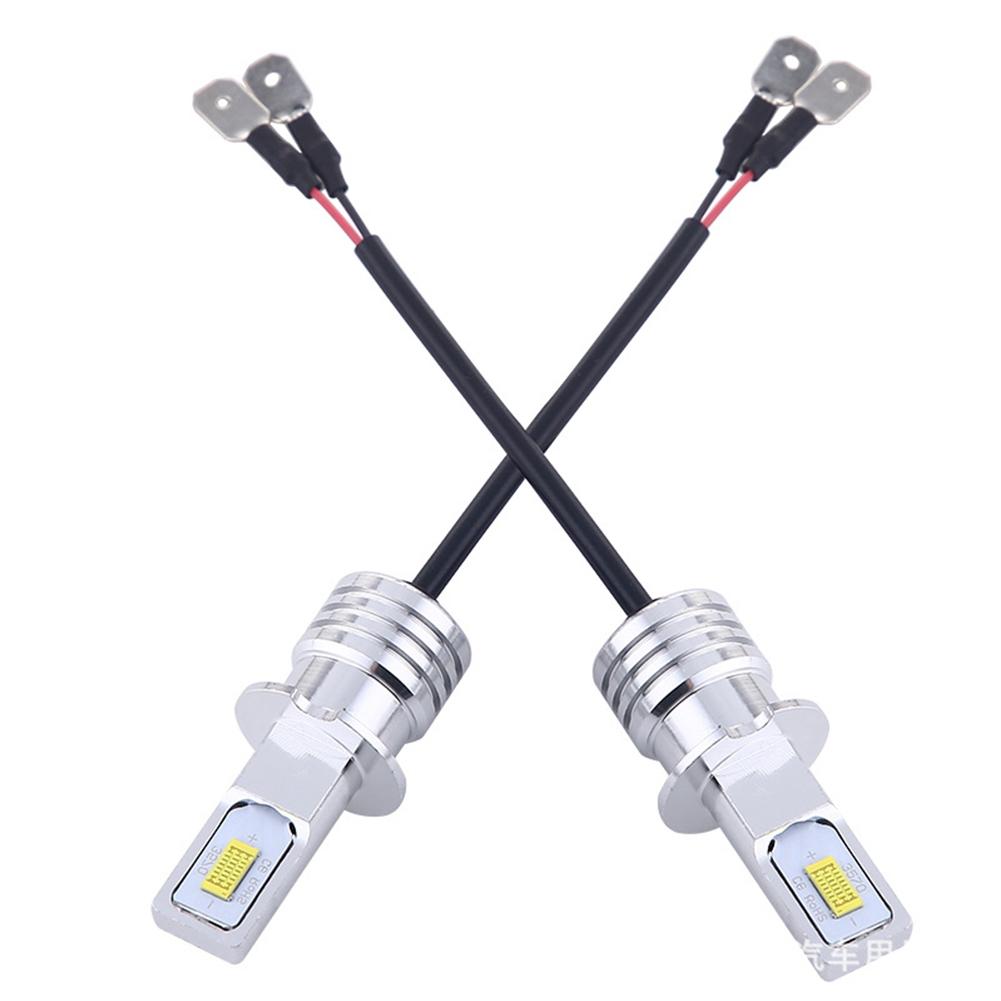 80W Fog Light Bulb Aluminum Alloy H3 LED Yellow Light