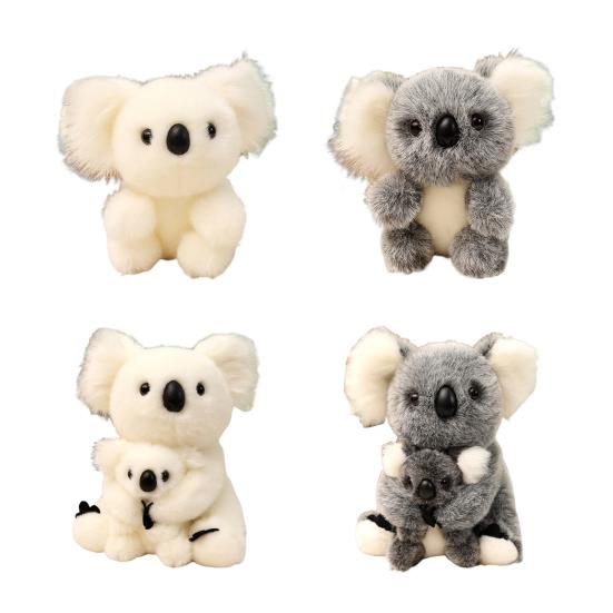 Koala Plush Doll Realistic Simulation Stuffed Animal for Comfort And Stress Relief Cozy Huggable Toy for Children And Adults