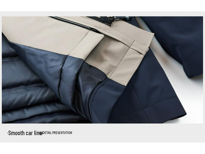 Men's High-End Winter Down Jacket: Middle-Aged & Elderly Business Casual, Thickened Warm Hooded Coat