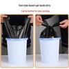 Compact Black Disposable Trash Bags for Small Bins, Cars, Kitchens, and Pet Waste