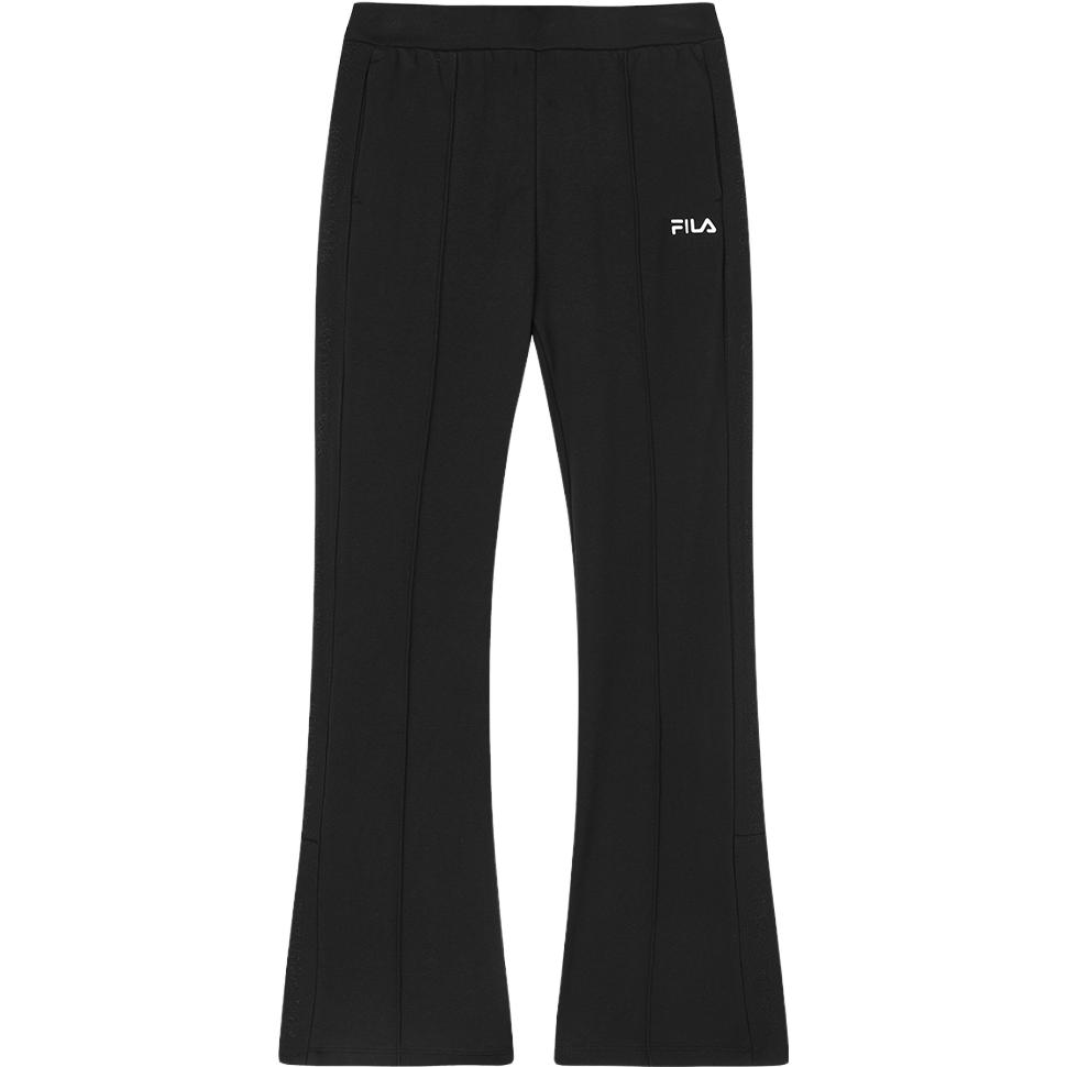 Fila 2023 Autumn New Simple Slim Fit Knitted Flared Pants Men Pants Black F11W348601FBK