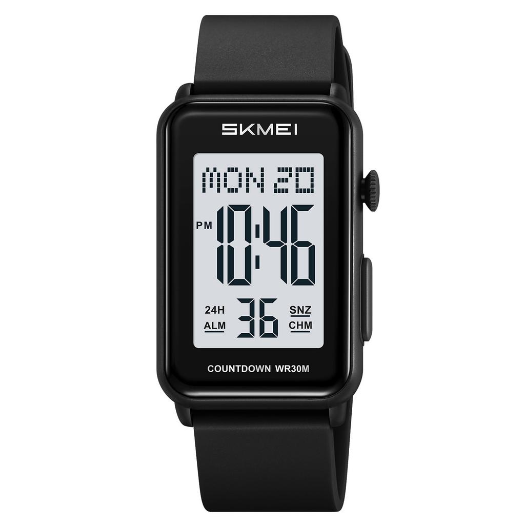 Square single display electronic watch student party multi-function alarm clock waterproof luminous outdoor sports electronic watch
