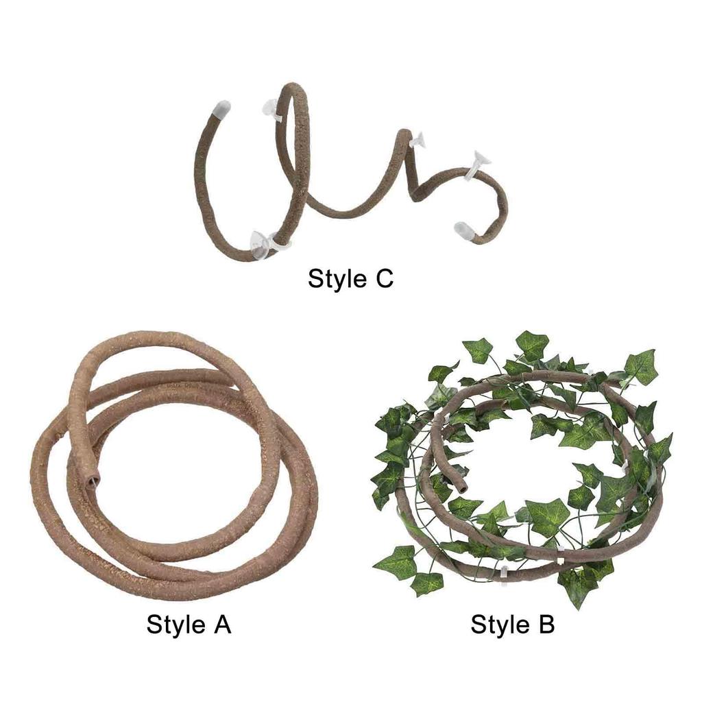 Reptile Vines for Terrarium Decor Habitat Decor ,Bendable, Jungle Climbing Vines for Bearded Dragon Chameleon Snake