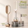 Fluffy Hair Steel Needle Comb Cleaning Brush Hair Straightening Comb Air Cushion Comb  Hair Salon