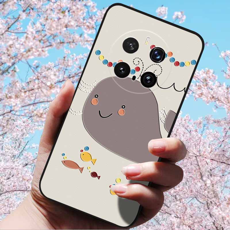 For Honor Magic7 Pro / Magic7 5G Cases 3D Relief Flower Emboss Soft Silicone For Magic7 Pro Magic 7 3D Cartoon Back Cover Cases