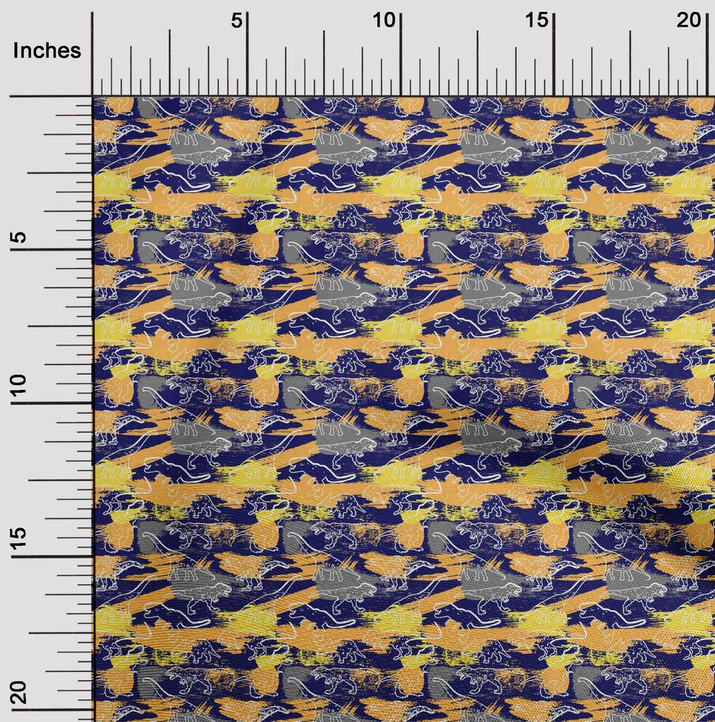 oneOone Cotton Flex Blue Fabric Abstracts Quilting Supplies Print Sewing Fabric By The Yard 40 Inch