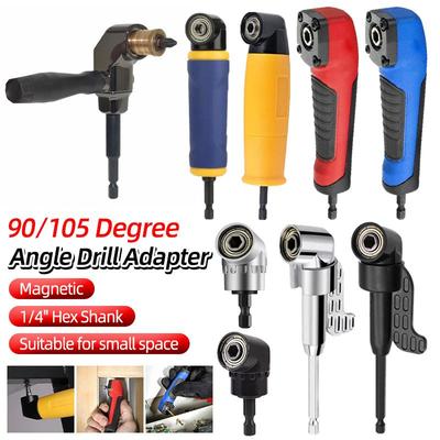 90/105/360 graus 1/4" Hex Shank Adaptador magnético Brocas de dobra Chave de fenda de catraca reversível Chave de fenda elétrica ajustável Ferramentas