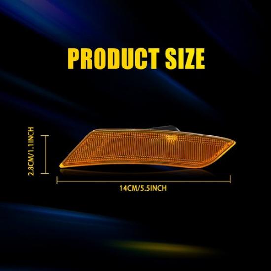 Front Amber Side Marker Housings Light For 2013 2014 Cadillac 2017-2024 ATS XT5