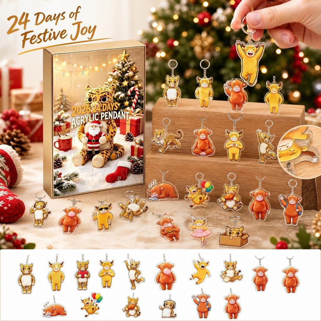 2D Christmas Tree Hanging Ornament, Fun Holiday Christmas Decoration for Tree Décor