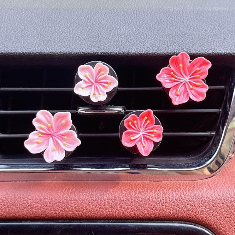 4/6pcs Car Perfume Clip Flower Air Outlet Decorations Car Air Conditioner Air Vent Personalized Interior Decoration Accessories