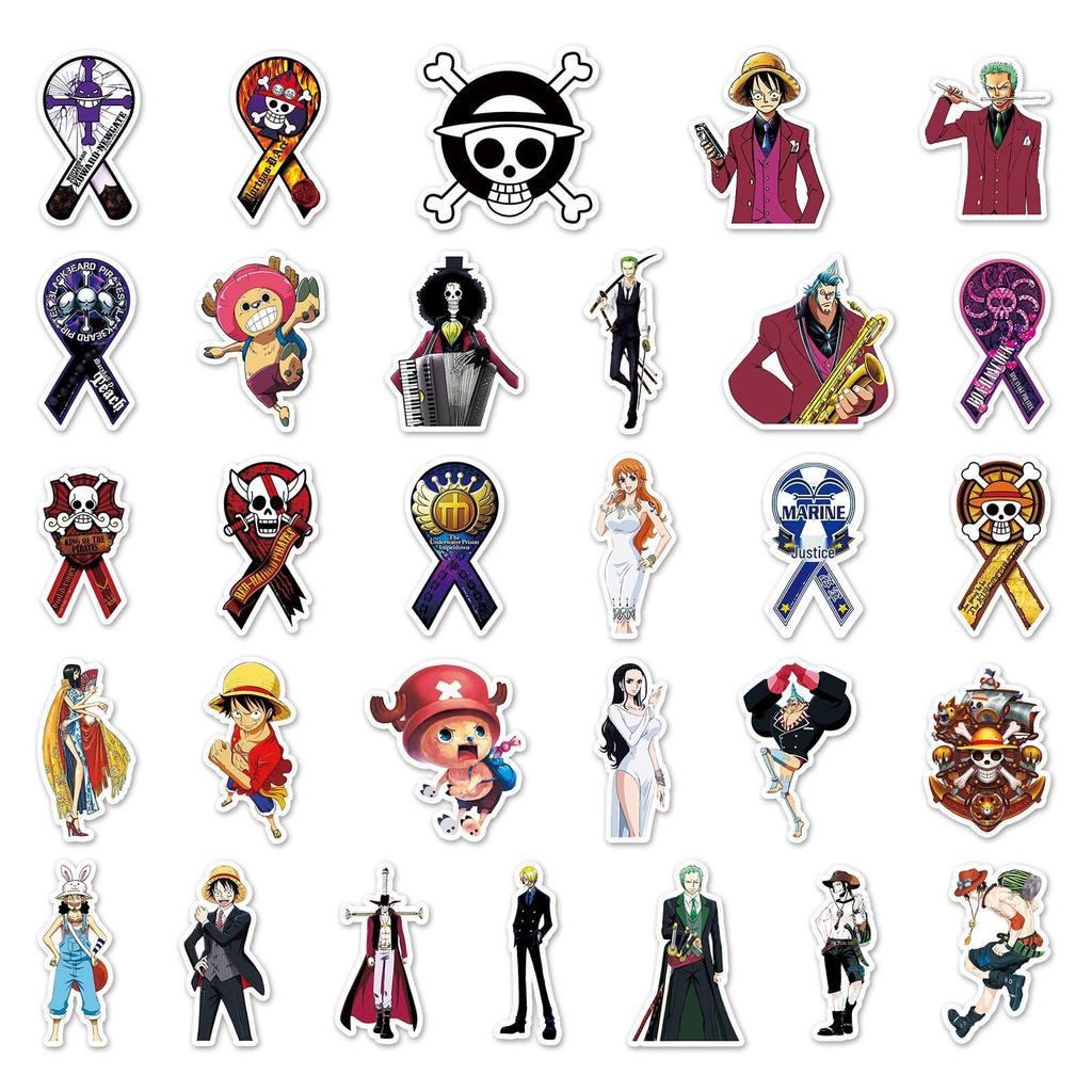 56 Waterproof One Piece Cartoon Stickers for Suitcase, Computer, Skateboard, Car, Motorcycle Graffiti