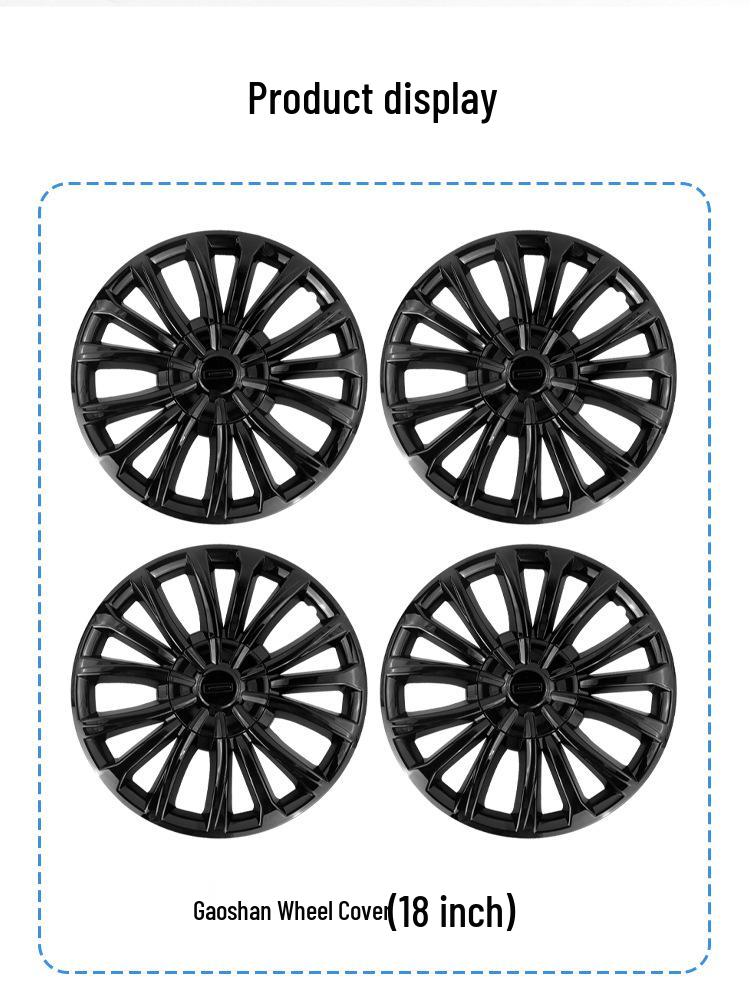 Fits 25 Wey Gaoshan Models: Black Hub Caps, Tire Blackening Kit, Warrior Protective Covers, and Accessories