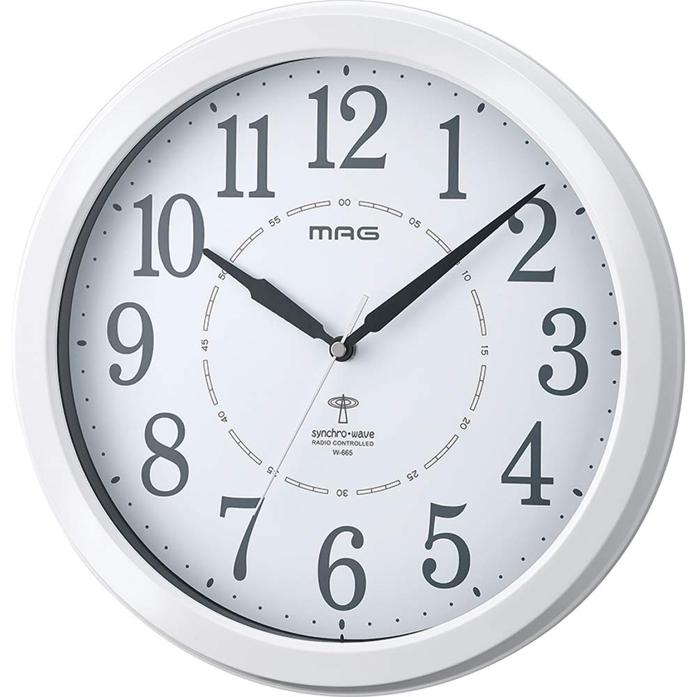 

MAG Wall Clock Radio Analog Ares Diameter White 31.2cm W-665WH-Z