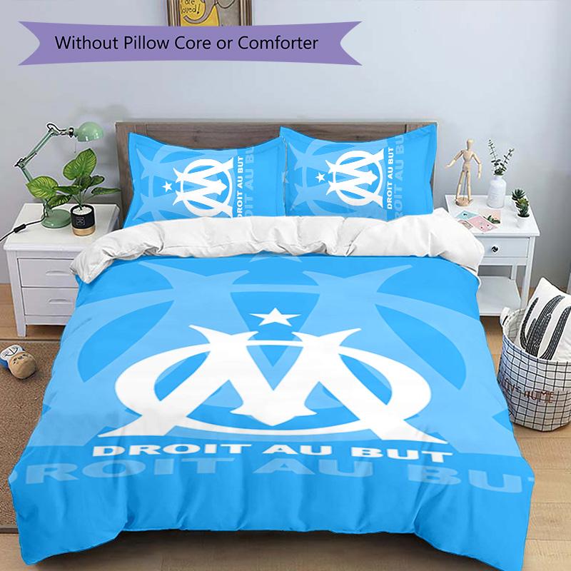 Marseilles 3pcs Bedding Set Duvet Cover Closure Includes 1 Duvet Cover & 2 Pillowcases for All Seasons Bedroom Home Dorm Decor